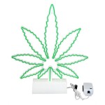 Neon Lamp Cannabis Leaf